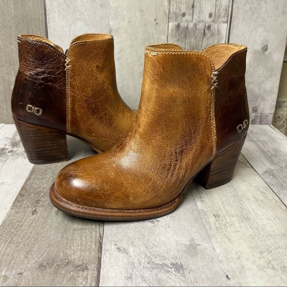 Bed Stu Yell Distressed Leather Booties Size 6.5 - Picture 1 of 16